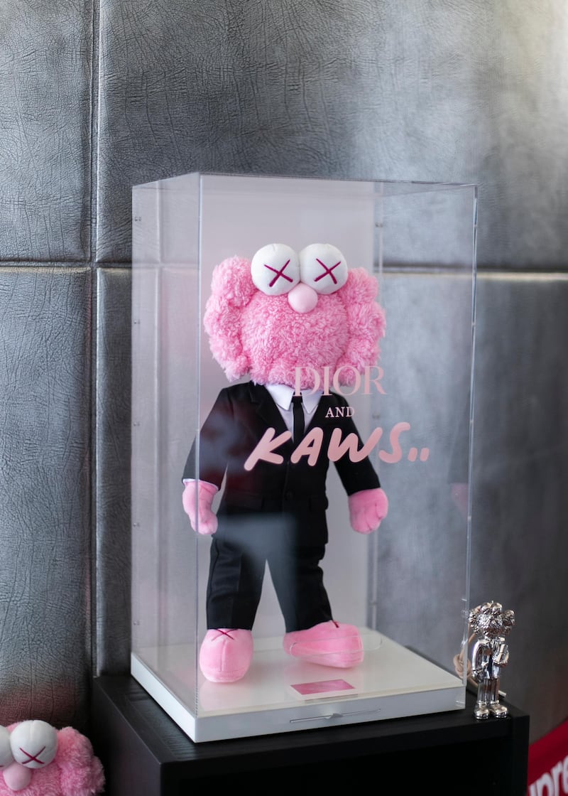 DUBAI, UNITED ARAB EMIRATES. 11 AUGUST 2020. 
Dior x KAWS.
(Photo: Reem Mohammed/The National)

Reporter:
Section: