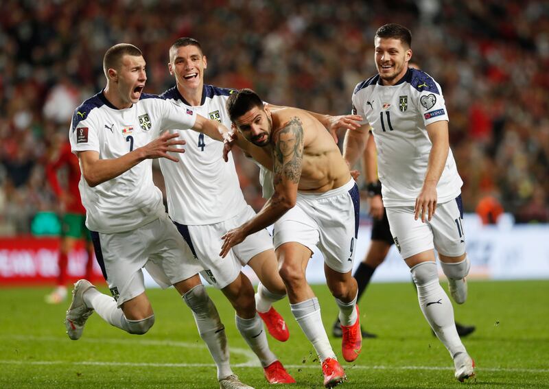November 14, 2021. Portugal 1 (Sanches 2') Serbia 2 (Tadic 33', Mitrovic 90'): A last-gasp winner from Mitrovic sealed Serbia's place in the finals, condemning Cristiano Ronaldo and Portugal, who only needed a draw to take top spot, to the playoffs. "It was an amazing game, fully deserved," said Mitrovic. "We were the better team today in every aspect of the game." Reuters