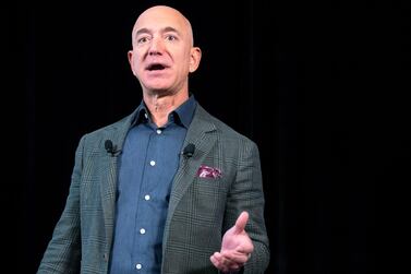 Amazon founder and chief executive Jeff Bezos has seen his net worth grow by an average of 34 per cent over the last five years. Photo: EPA