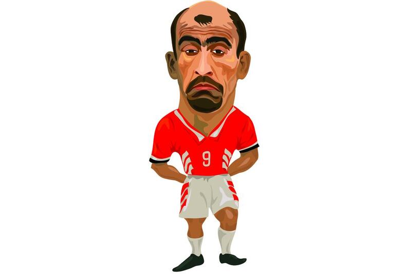 Yordan Letchkov: A temperamental Eastern European, Yordan Letchkov’s career is littered with controversy. A stand-out player of Bulgaria’s strong 1994 World Cup squad, he missed the following tournament because of a dispute. He was later jailed for corruption. Illustration by Mathew Kurian / The National