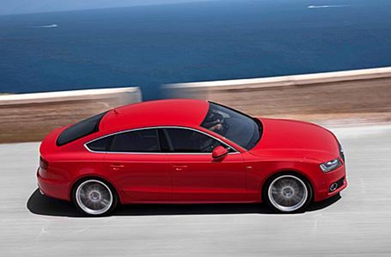 The Audi A5 Sportback is described by designer Stefan Sielaf as a "five-door coupe" whose overt sportiness comes with added practicality.