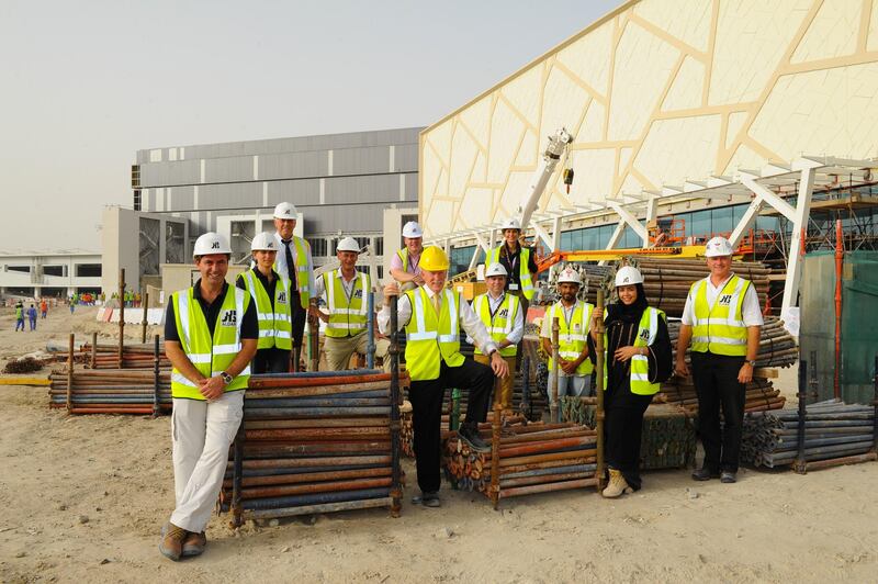 â€œThe contractors are performing extremely well,â€� said Talal Al Dhiyebi, director of planning and infrastructure at Aldar. â€œA major milestone that we achieved is we have connected all the permanent power and chilled water, which a lot of completed pr???