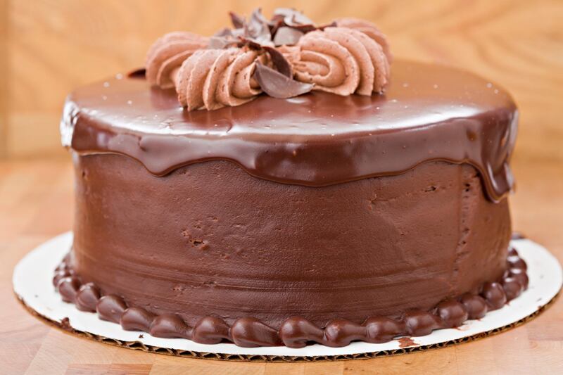Chocolate cake.

Credit istock.