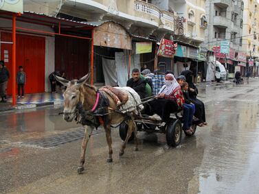 People flee the eastern parts of Rafah after the Israeli military ordered Palestinian civilians to evacuate. Reuters