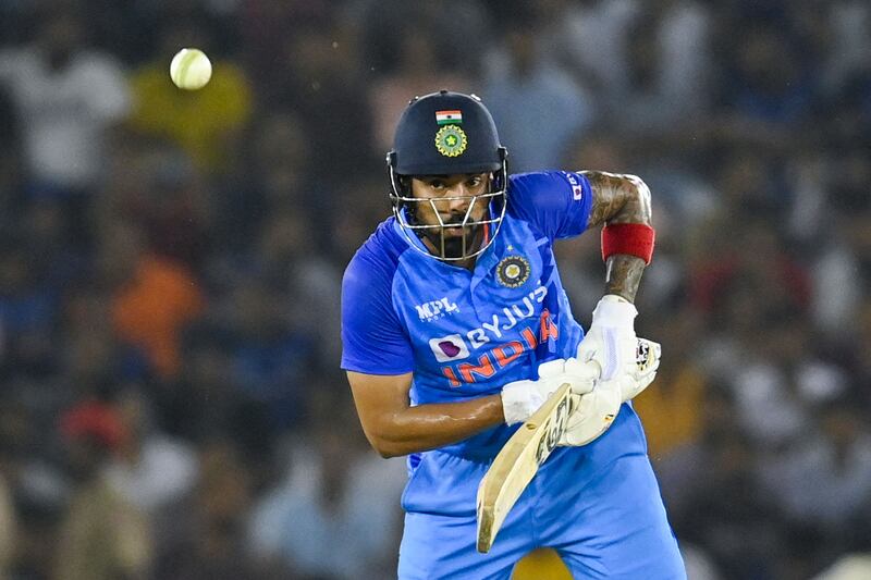 India's KL Rahul scored a fine fifty. AFP