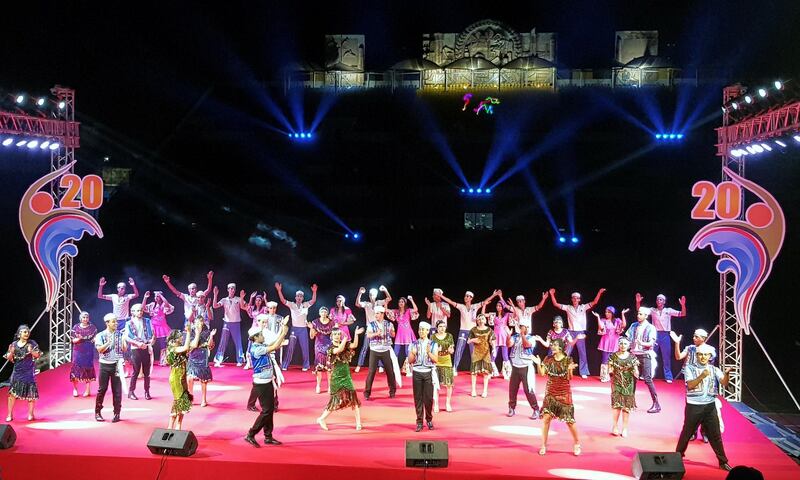 Opening ceremony of Ismailia International Folklore Festival in Ismailia stadium,in Ismailia, Egypt.  Reuters