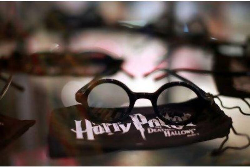 Special round Harry Potter 3D glasses were an option for moviegoers.