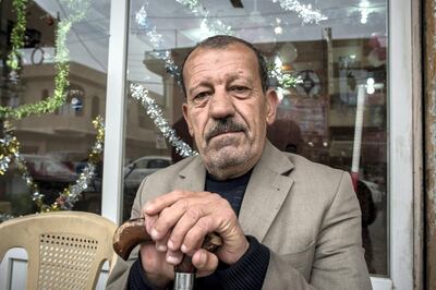 Sami Gergis Azo, 60, says he hopes this year will be a Christmas of peace and love in Qaraqosh, Iraq, 20 December 2017.