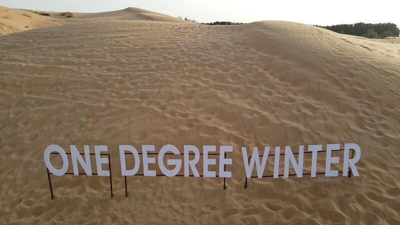 DUBAI, UNITED ARAB EMIRATES , March 1, 2021 – View of the One Degree Café signage in Margham area in Dubai. (Pawan Singh / The National) For Lifestyle/Instagram/Online. Story by Janice