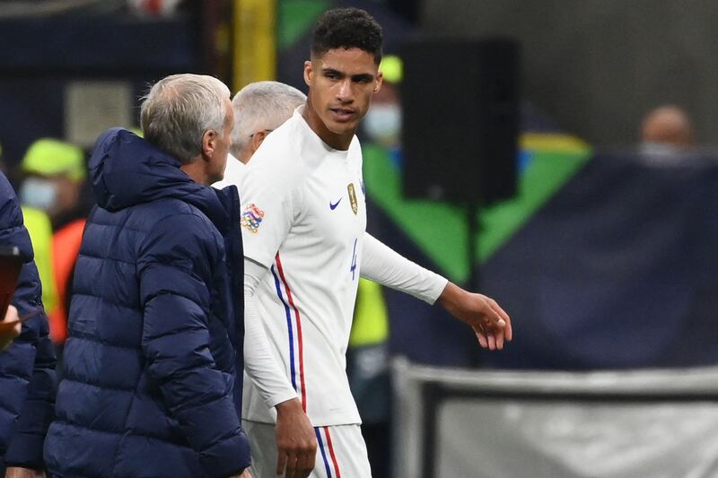 Raphael Varane - 5, Never quite looked himself, struggling to deal with Oyarzabal before being forced off through injury before half time. AFP