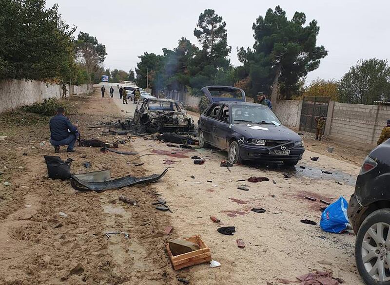 A handout picture taken and released on November 6, 2019 by the Ministry of Internal Affairs of the Republic of Tajikistan shows police investigators working at the site of an attack at the Ishkobod border post located some 50 kilometres (30 miles) west of the Tajikistan capital Dushanbe on November 6, 2019. Tajik security forces killed 15 assailants when an armed gang attacked a checkpoint on the border with Uzbekistan early on November 6, 2019, officials said, adding that a soldier and a policeman also died in the clash.
"As a result of an operation conducted by law enforcement forces, 15 members of an armed criminal group were neutralised and four more attackers detained," the country's interior ministry said.
 - RESTRICTED TO EDITORIAL USE - MANDATORY CREDIT "AFP PHOTO / MINISTRY OF INTERNAL AFFAIRES OF THE REPUBLIC OF TAJIKISTAN " - NO MARKETING NO ADVERTISING CAMPAIGNS - DISTRIBUTED AS A SERVICE TO CLIENTS


 / AFP / Ministry of Internal Affairs of Tajikistan (http://mvd.tj) / HO / RESTRICTED TO EDITORIAL USE - MANDATORY CREDIT "AFP PHOTO / MINISTRY OF INTERNAL AFFAIRES OF THE REPUBLIC OF TAJIKISTAN " - NO MARKETING NO ADVERTISING CAMPAIGNS - DISTRIBUTED AS A SERVICE TO CLIENTS


