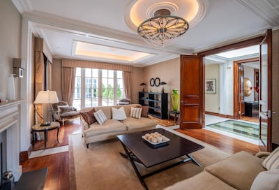 The living room at the Cavendish Avenue property. Photo: Tony Murray Photography / Aston Chase