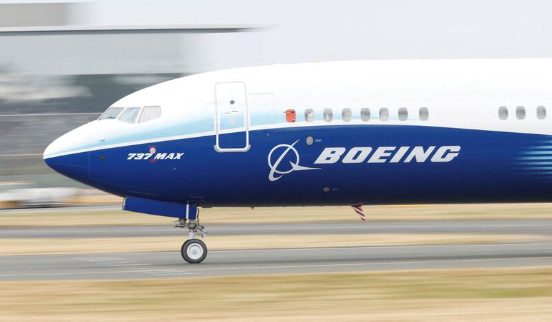 A Boeing 737 Max aircraft. About half of new plane deliveries over the next two decades will replace older jets with more fuel-efficient models. Reuters