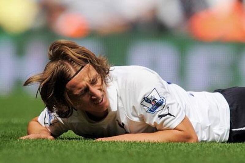 Luka Modric was a reluctant participant in the Tottenham midfield during Sunday’s 5-1 defeat to Manchester City.