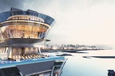 The Palm Tower will be home to an 18-floor St Regis hotel and an infinity pool on the 50th floor. Courtesy Nakheel