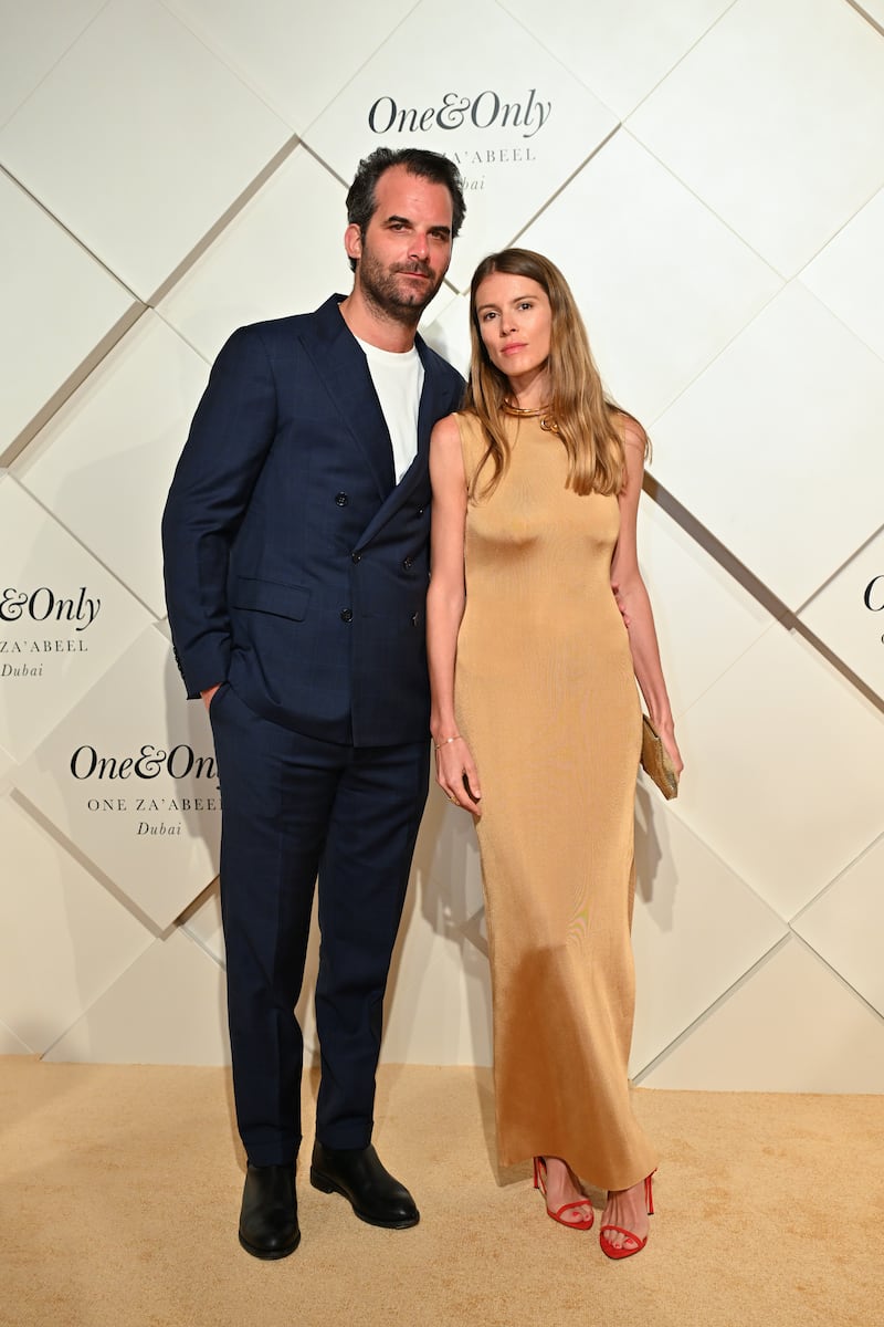  French influencer Monica de La Villardiere and husband Marc de la Villardiere 