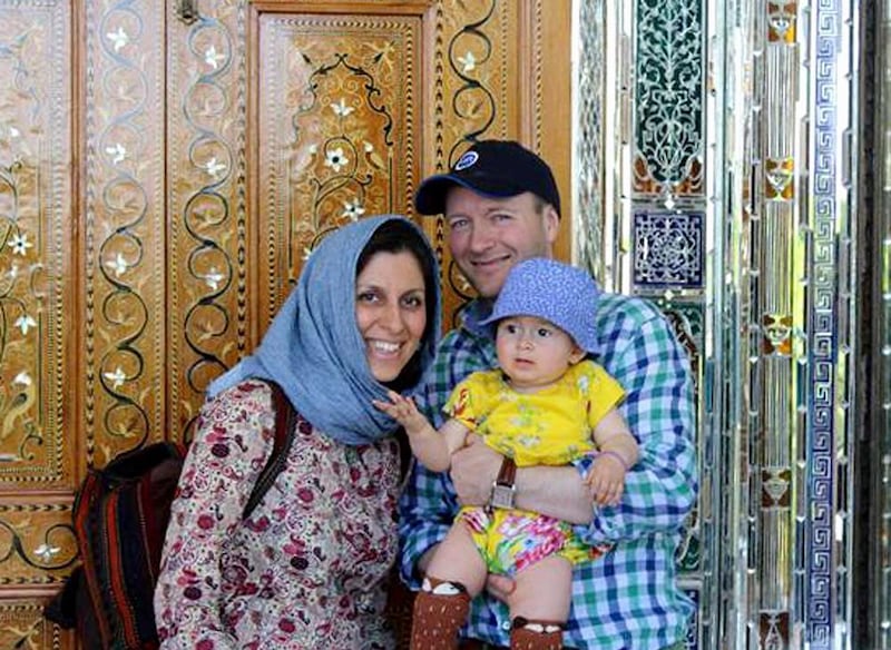 epa07721548 (FILE) - An undated handout photo made available by the Free Nazanin Campaign showing British-Iranian woman Nazanin Zaghari-Ratcliffe (L) with her husband Richard Ratcliffe and daughter Gabriella, reissued 17 July 2019. According to reports, on 17 July 2019 Nazanin Zaghari-Ratcliffe jailed in Iran for alleged spying, is now in a hospital psychiatric ward.  EPA/FREE NAZANIN CAMPAIGN / HANDOUT MANDATORY CREDIT: FREE NAZANIN CAMPAIGN HANDOUT HANDOUT EDITORIAL USE ONLY/NO SALES