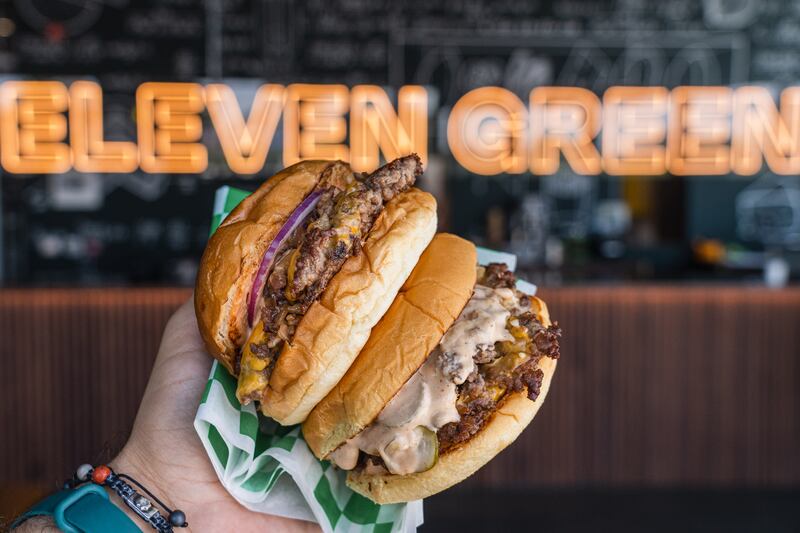 Eleven Green, where burgers do not disappoint. Photo: Eleven Green