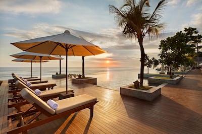 The Seminyak Beach Resort and Spa has a lovely infinity pool. The Seminyak Beach Resort and Spa