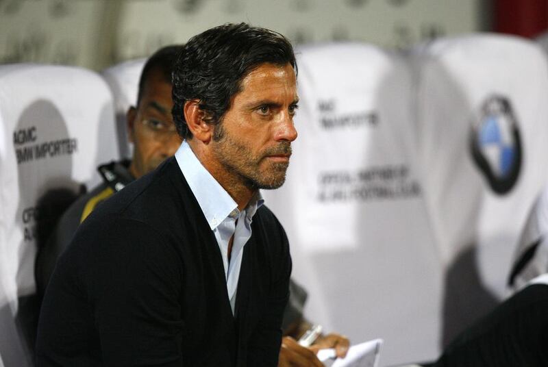 Quique Sanchez Flores is expected to arrive in the UAE tomorrow. Jake Badger for The National