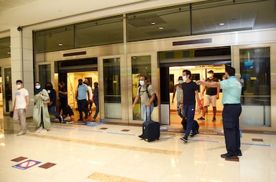 Travellers in Concourse A at Dubai International Airport. Photo: Dubai Airports
