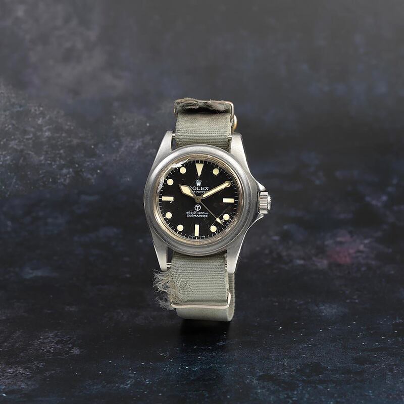 The Rolex 5513/5517 Military Submariner watch. PA