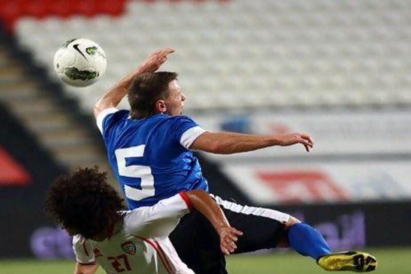 The UAE senior team, not for the first time, played in front of mostly empty crowds during a recent international friendly. Mahdi Ali's men beat Estonia 2-1 at Mohammed bin Zayed Stadium. Satish Kumar / The National