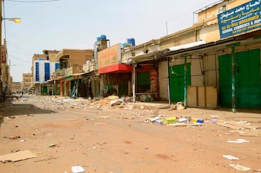 Most shops across Khartoum and Omdurman were closed due to the tension on the streets and as part of a national shutdown. AFP