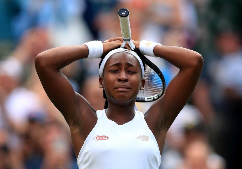 Coco Gauff became a sensation at Wimbledon, beating former champion Venus Williams on day one of the 2019 Wimbledon Championships. PA Wire