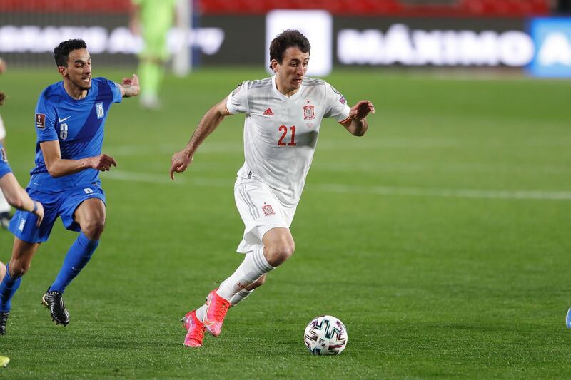 Mikel Oyarzabal (ESP), MARCH 25, 2021 - Football / Soccer : 2022 FIFA World Cup European Qualifying round Group B Matchday 1 between Spain 1-1 Greece at the Estadio Municipal Nuevo Los Carmenes in Granada, Spain. (Photo by Mutsu Kawamori/AFLO) No Use China. No Use Taiwan. No Use Korea. No Use Japan.