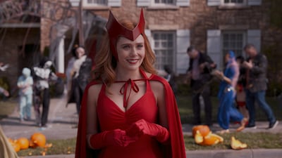 Elizabeth Olsen dressed up as a Scarlet Witch in 'WandaVision'. Photo: Marvel Studios