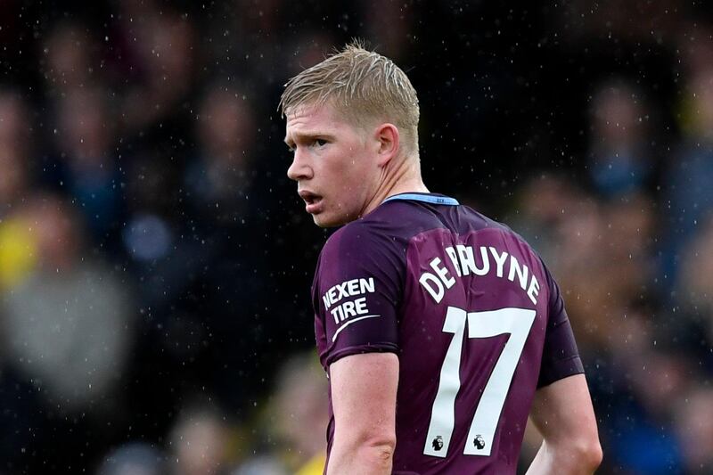 Centre midfield: Kevin de Bruyne (Manchester City) – Controlled another game from the midfield to provide the platform for City’s attackers to score six goals at Watford. Will Oliver / EPA