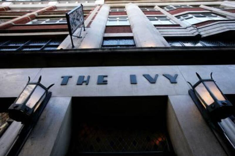 LONDON - APRIL 04:  The venue exterior of The Ivy, West Street is seen on April 4, 2007 in London, England.  (Photo by Claire Greenway/Getty Images)
