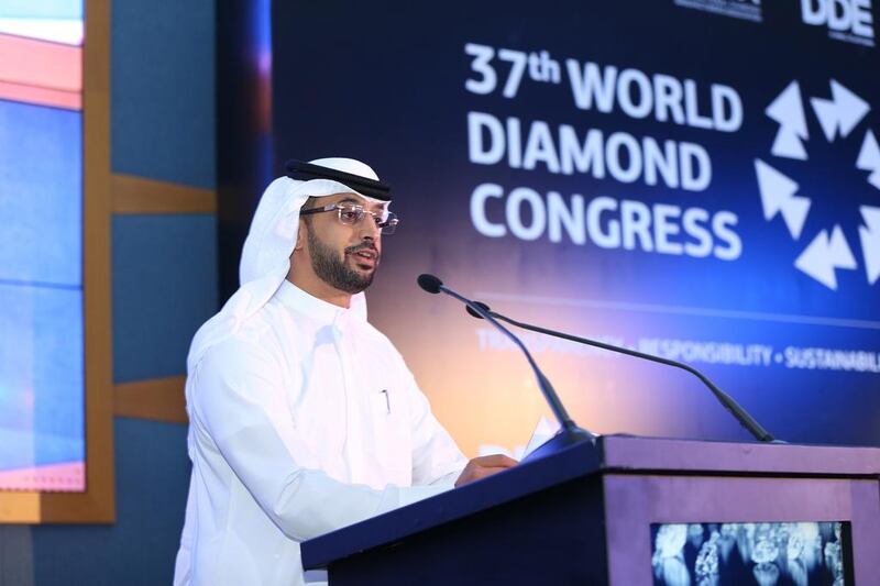 Ahmed bin Sulayem, executive chairman of the Dubai Multi Commodities Centre, told the World Diamond Congress in Dubai that the financial squeeze was damaging the global industry. Courtesy DMCC