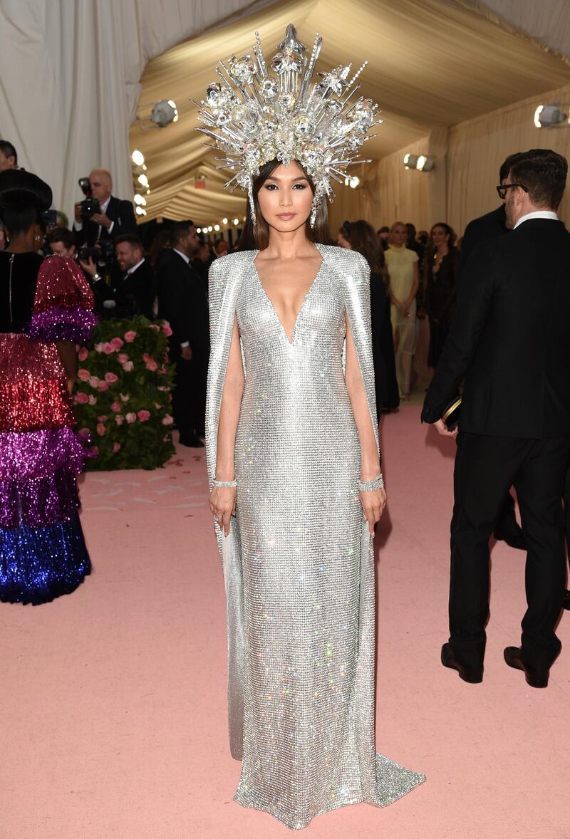 Actress Gemma Chan arrives at the 2019 Met Gala in New York on May 6. AP