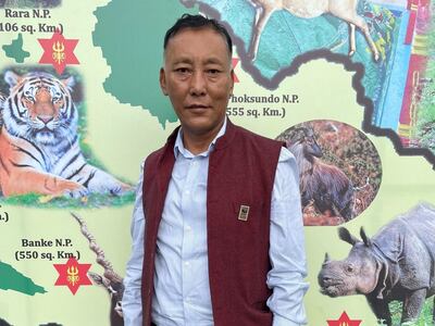 Ghana S Gurung, country director for the World Wildlife Fund, Nepal. Photo: Neeta Lal