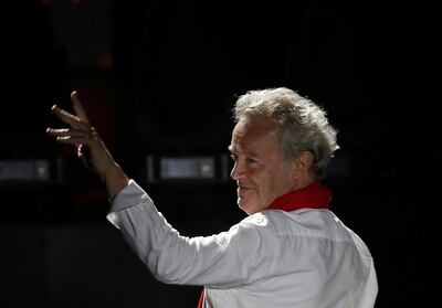 Chef Alain Passard of Arpege restaurant reacts after receiving an award during the World's 50 Best Restaurants Awards at the Marina Bay Sands in Singapore, June 25, 2019. REUTERS/Feline Lim