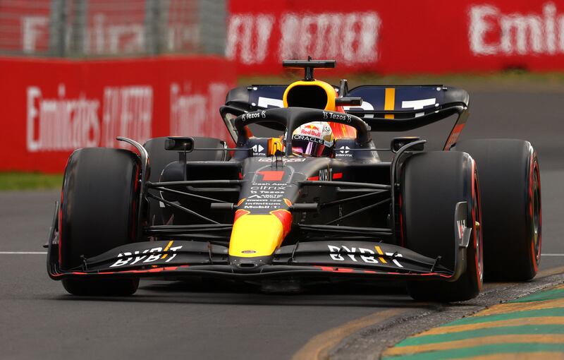 Red Bull's Max Verstappen during qualifying for the Australian GP. Reuters