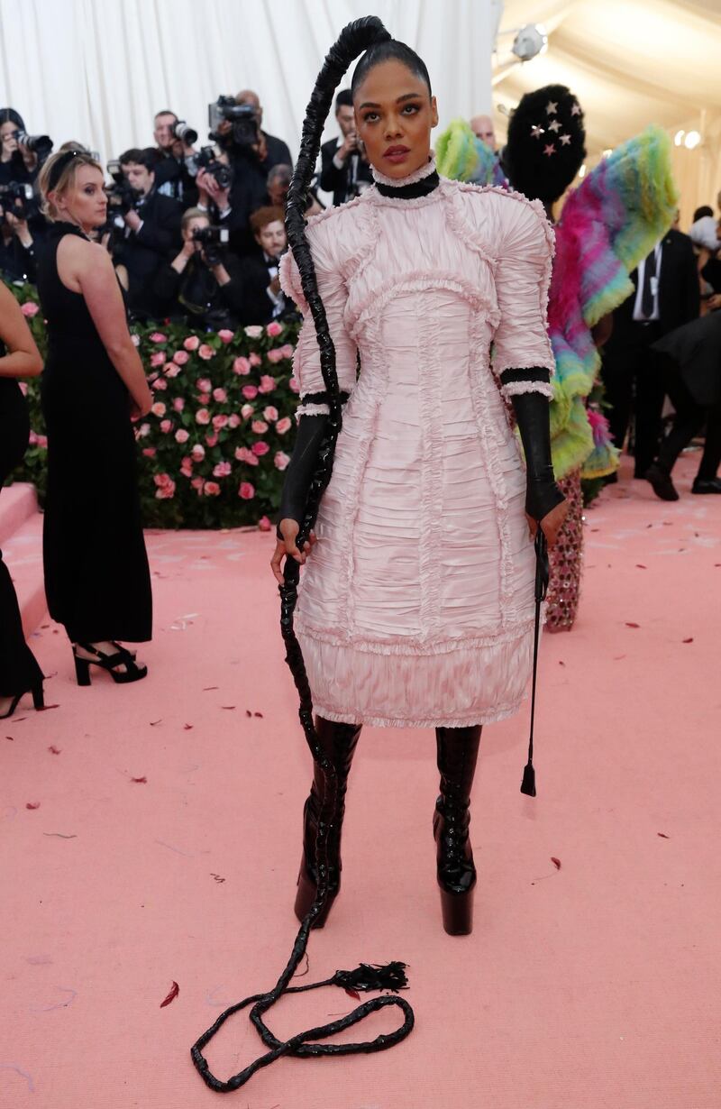 Actress Tessa Thompson arrives at the 2019 Met Gala in New York on May 6. Reuters