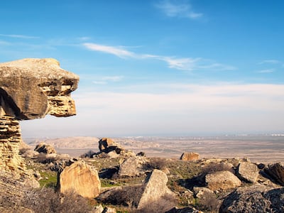 Gobustan in Azerbaijan offers a Unesco Cultural Landscape of more than 6,000 rock engravings. Courtesy The Azerbaijan Tourism Board