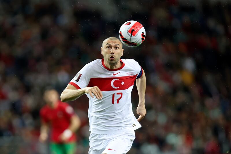 Burak Yilmaz pulled a goal back for Turkey. AP