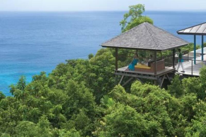 A handout photo of the Villa pavillion at Four Seasons Resort Seychelles (Peter Vitale / Four Seasons)