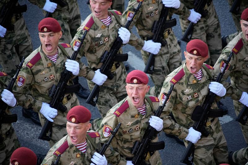 The event took place at the Red Square in Moscow. AP