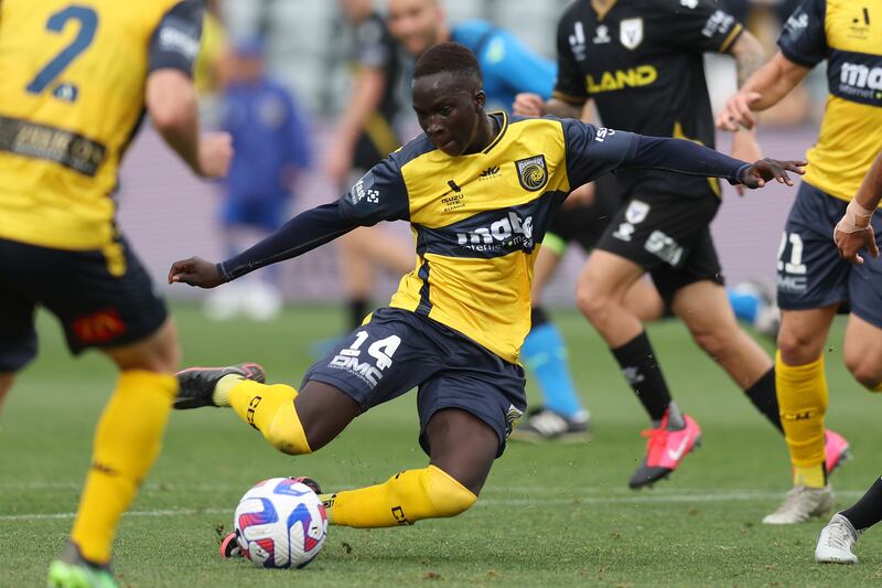 Australia's Garang Kuol, 18, has been limited to substitute appearances in the A-League. But so many of them have been match-changing that he will join Premier League Newcastle United in January. Getty Images