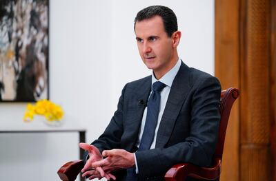 A handout picture released by the official Syrian Arab News Agency (SANA) on December 9, 2019 shows President Bashar al-Assad speaking during an interview granted to the Italian national public television.  -  == RESTRICTED TO EDITORIAL USE - MANDATORY CREDIT "AFP PHOTO / HO / SANA" - NO MARKETING NO ADVERTISING CAMPAIGNS - DISTRIBUTED AS A SERVICE TO CLIENTS ==
 / AFP / SANA / - /  == RESTRICTED TO EDITORIAL USE - MANDATORY CREDIT "AFP PHOTO / HO / SANA" - NO MARKETING NO ADVERTISING CAMPAIGNS - DISTRIBUTED AS A SERVICE TO CLIENTS ==
