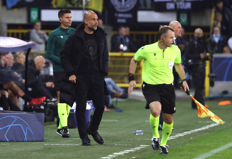 Manchester City manager Pep Guardiola. Reuters