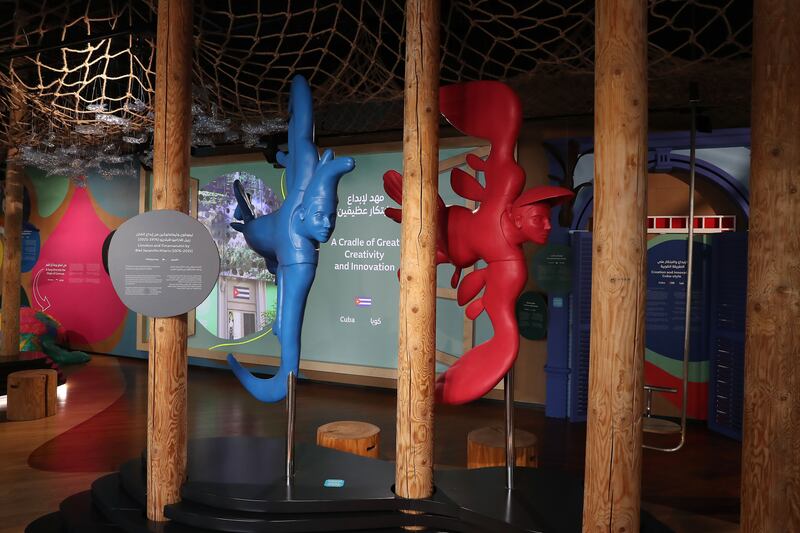 Memorabilia, sculptures, musical instruments and digital presentations from the more than 200 nations that had installations during Expo 2020 are on display at the Stories of Nations pavilion at Expo City in Dubai