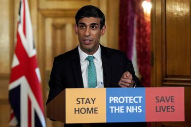 Britain's Chancellor of the Exchequer Rishi Sunak last week unveiled measures to protect workers affected by the coronavirus. AFP