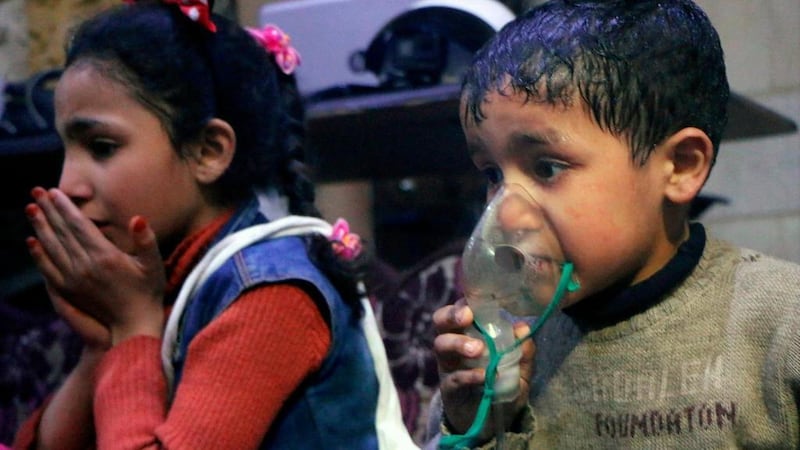 After the chemical attack of April 7, Douma is now fully in the hands of the Syrian regime of Bashar Al Assad. AP Photo