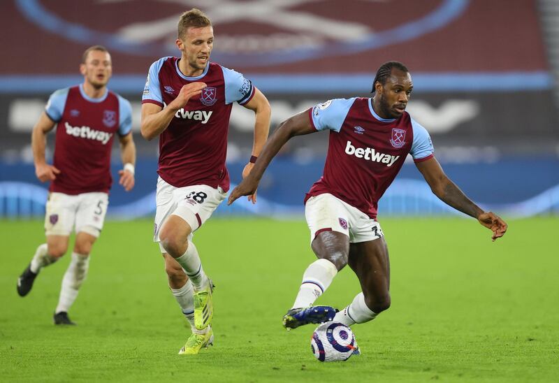 Michail Antonio - 7 - One of West Ham’s best players this season, he really put his pace and strength to good use, whether it is was by holding up the ball or positioning himself on the Leeds goalkeeper at corners. He was a key part of the home side’s performance. Reuters